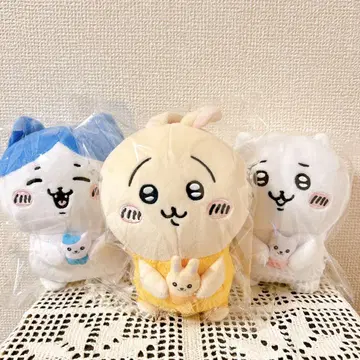 치이카와 (먼작귀) 바니아 봉제 인형 3개 세트 치이카와 하치와레 토끼