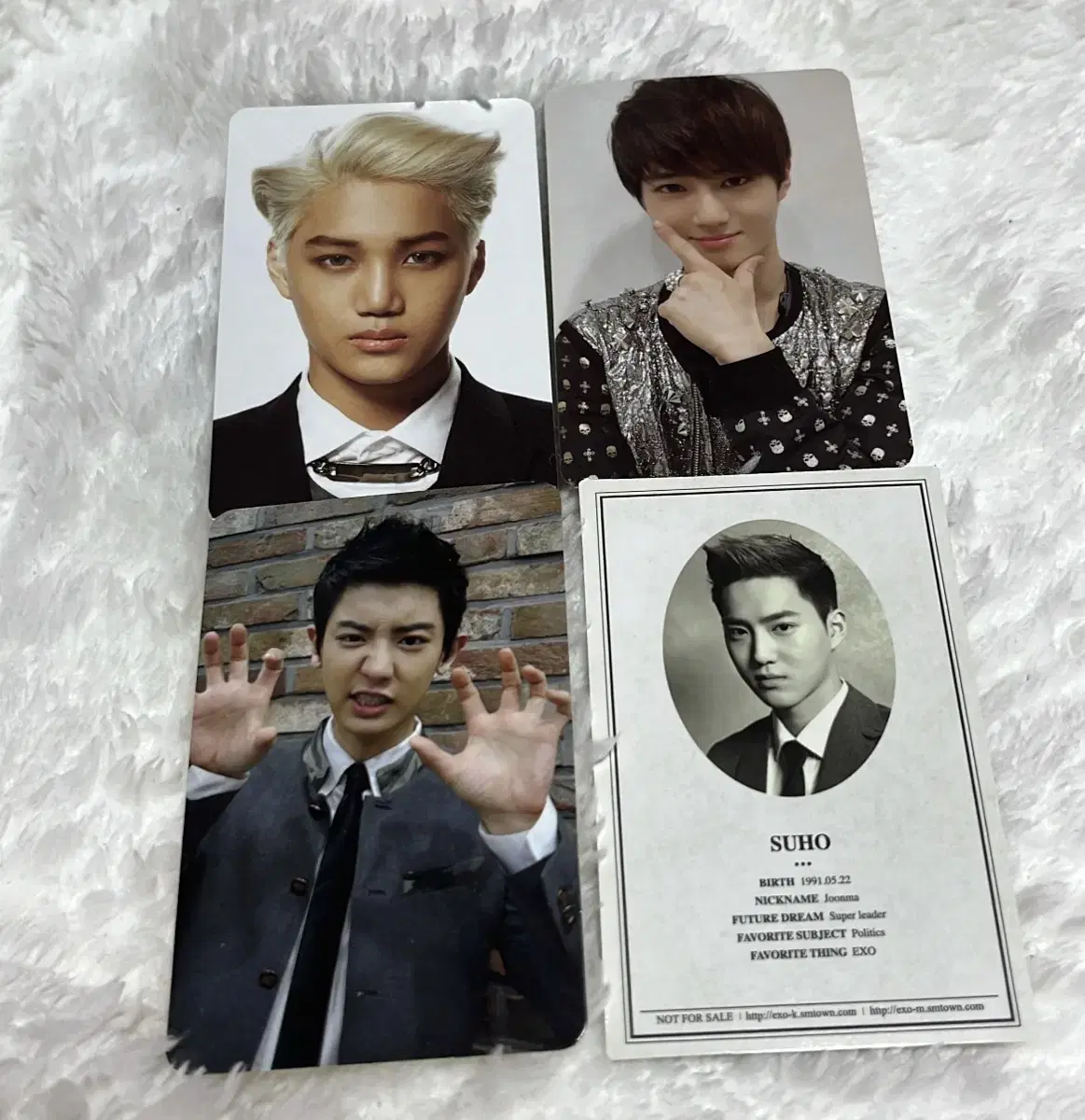 EXO 엑소 포카 4장 일괄