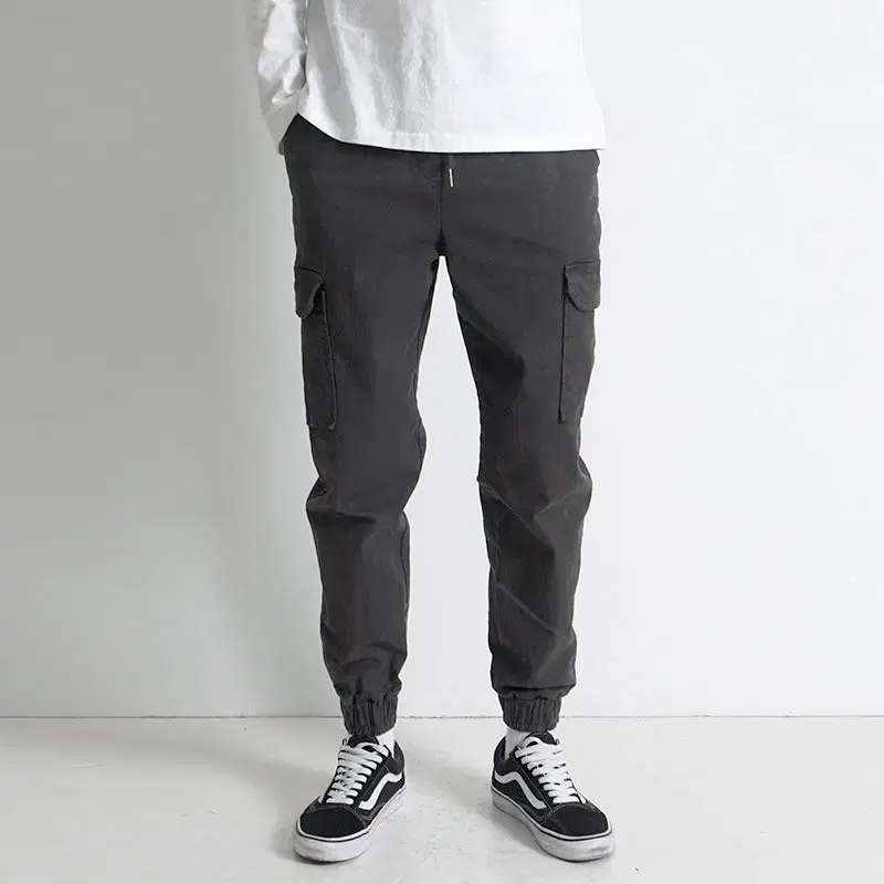 워싱면 카고 조거 밴딩 스판팬츠 M-3XL