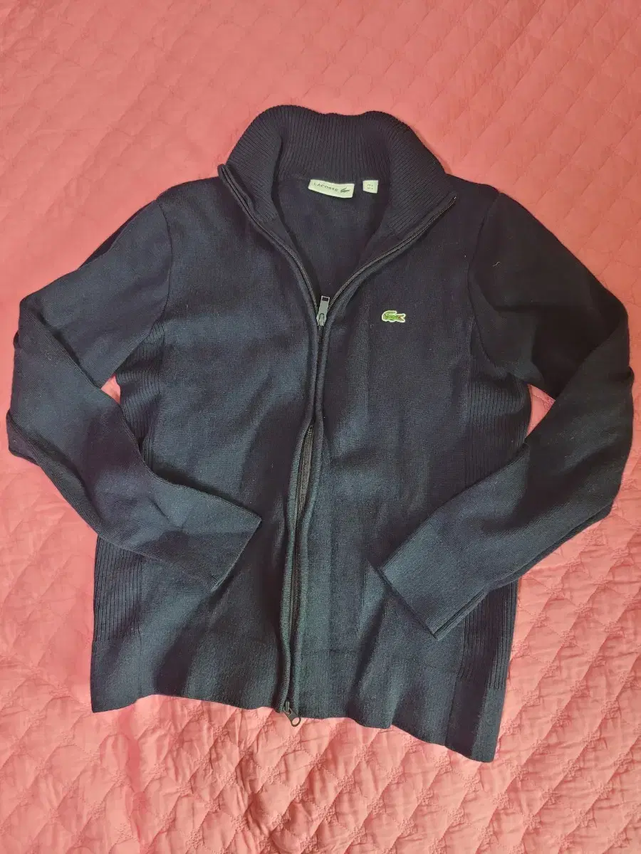 Lacoste cardigan zip-up cardigan 2nd wear for sale!