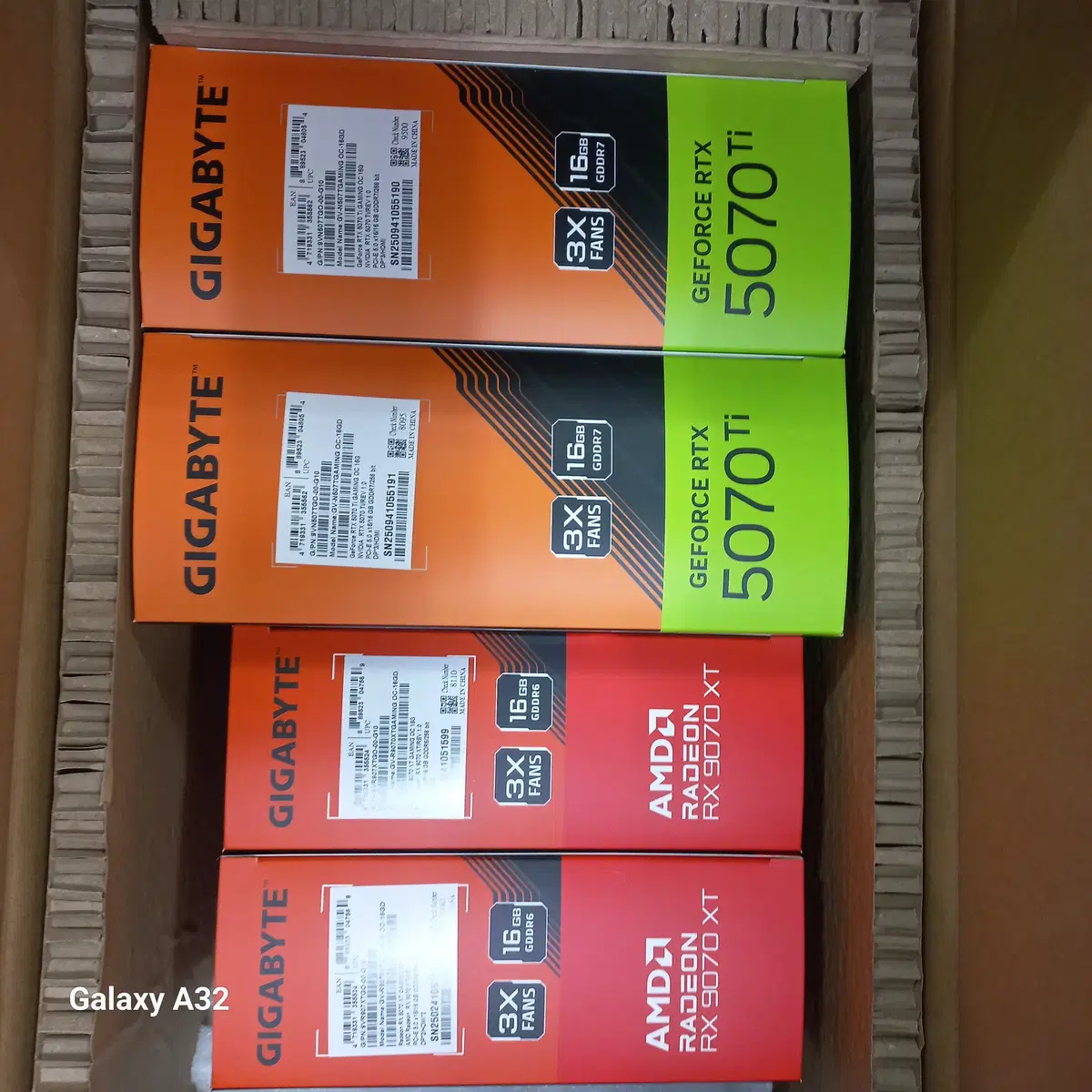 갤럭시 GALAX RTX 5080 BLCK OC D7 16GB 미개봉