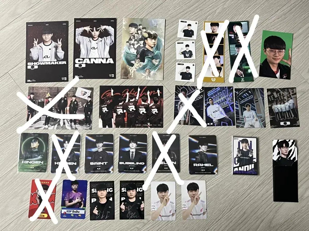 lck kt gen dk dnf 엽서 포토카드 홀로그램 띠부씰 인생네컷