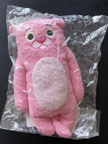전체 길이 20cm 새상품 부드러운 봉제 인형 핑크 팬서 시나다