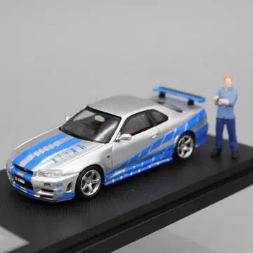1/64 와일드 스피드 피규어 포함 GT-R R34