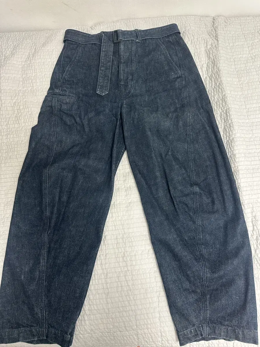 르메르 벨티드 팬츠 인디고 46