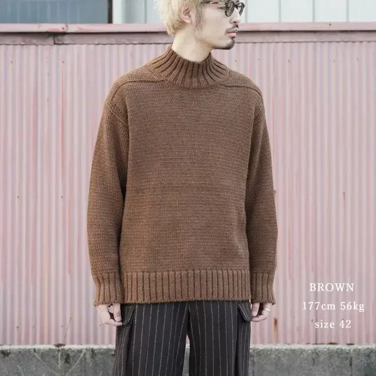 23fw Auberge 오베르쥬 nest llama 브라운 44사이즈