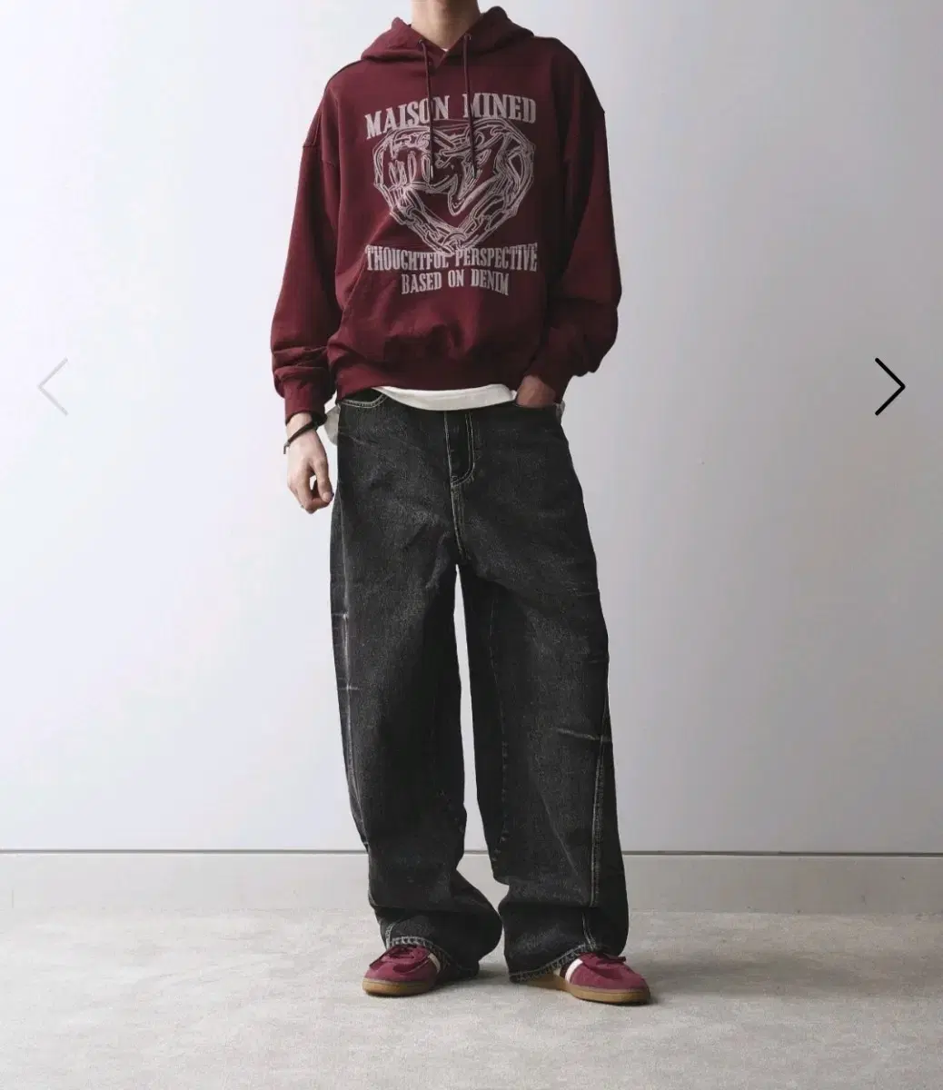 Maison Mine Pinch Wind Denim Pants Black 46