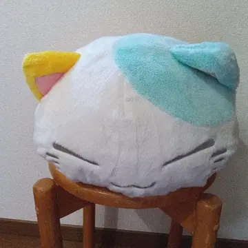 잠자는 고양이 깨어있는 파스텔 바이컬러 빅 봉제 인형