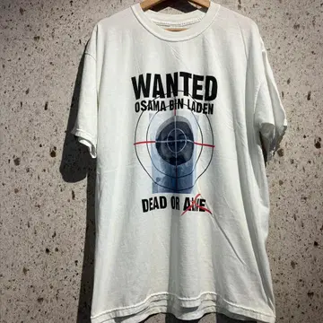 00s 오사마 빈 라덴 사망 프린트 티셔츠