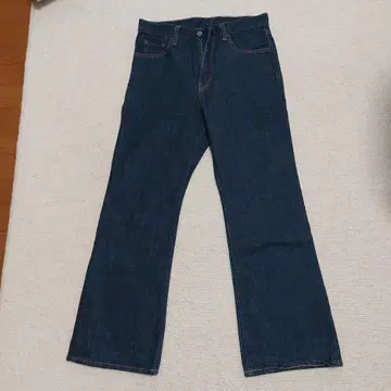 무인양품 플레어 데님 26인치 다크 블루