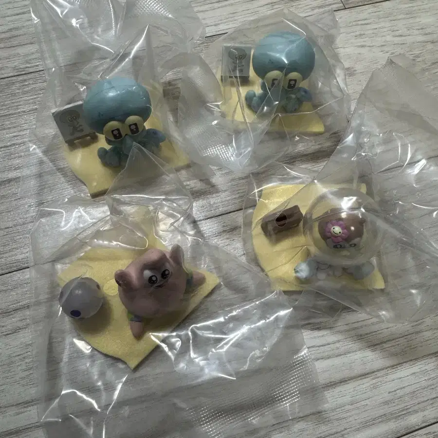 베이비 스펀지밥 피규어 징징이 뚱이 다람이