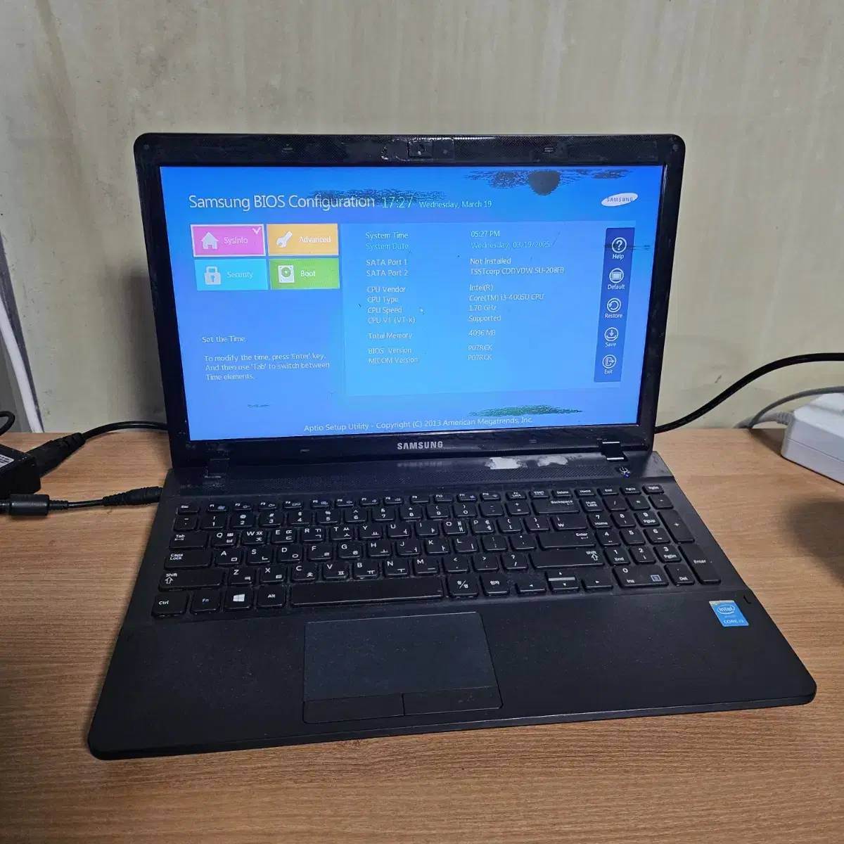 i3 4세대 삼성 노트북 부품용  NT270E5R
