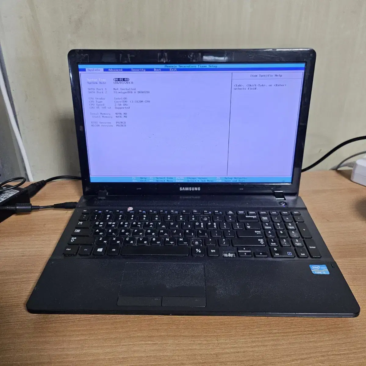 i3 3세대 삼성 노트북 부품용 NT270E5U