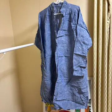 프리 사이즈 바지 리넨 원피스