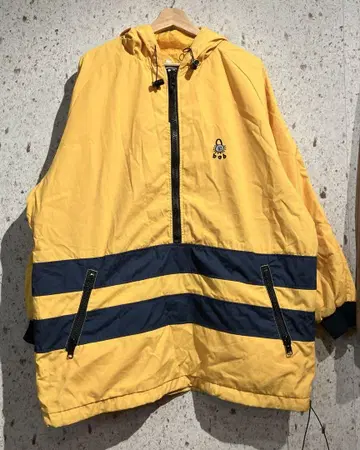 캐나다제 90s-00s BEG OR BORROW 하프 지퍼 나일론 후드티