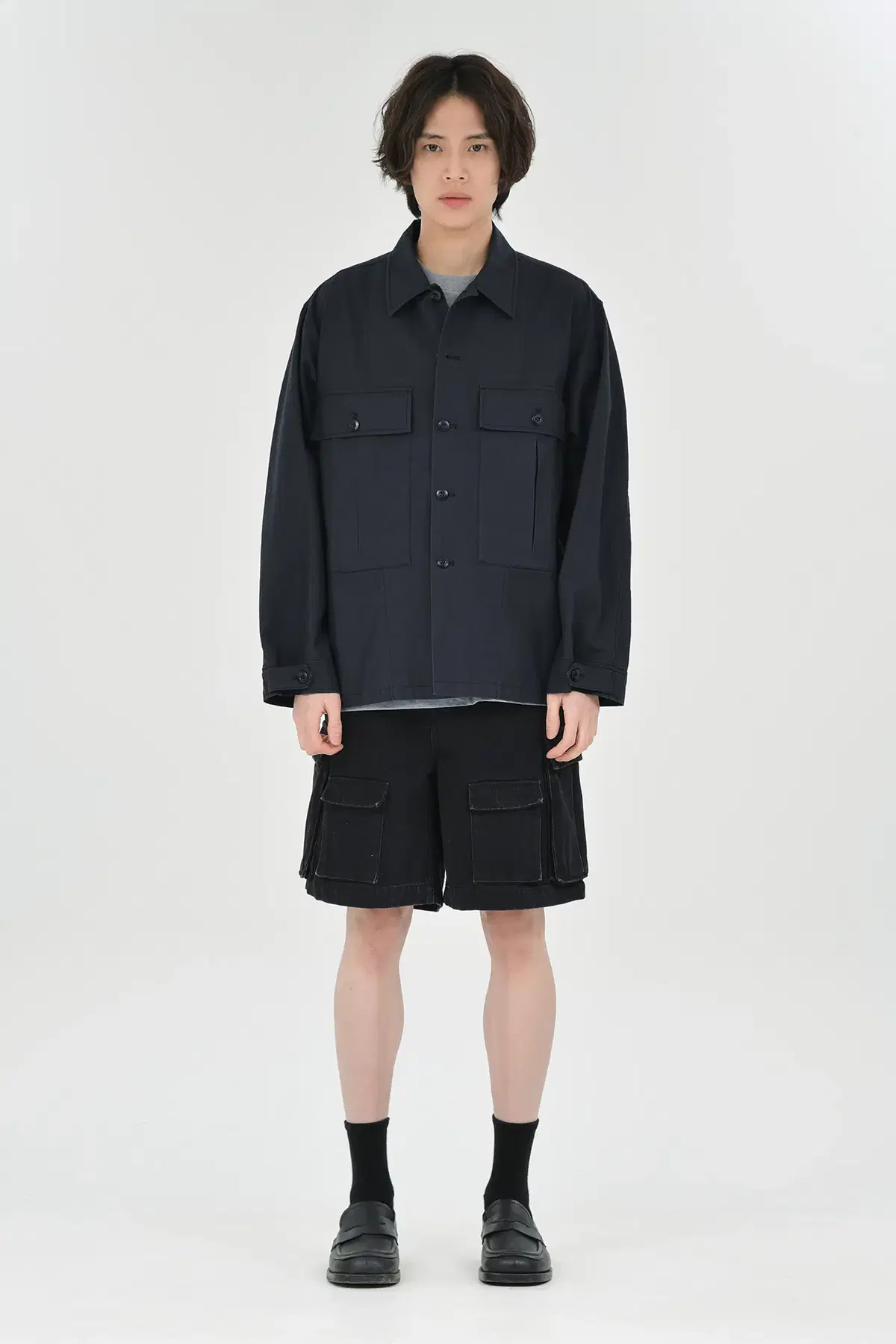 (5) Brownyard Military Shirt Jacket Black