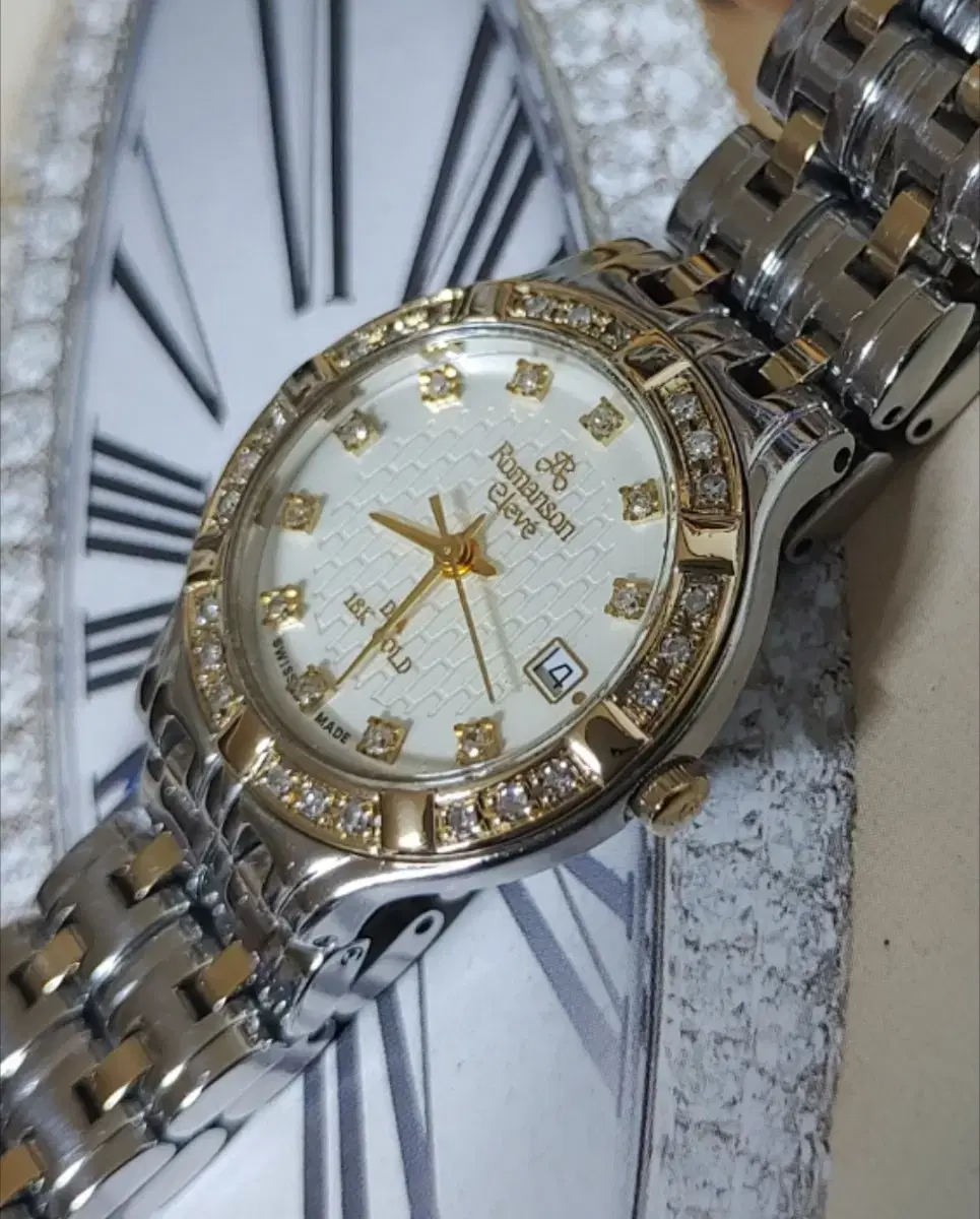 swiss 엘베 (로만손)18K 다이아 여성용시계