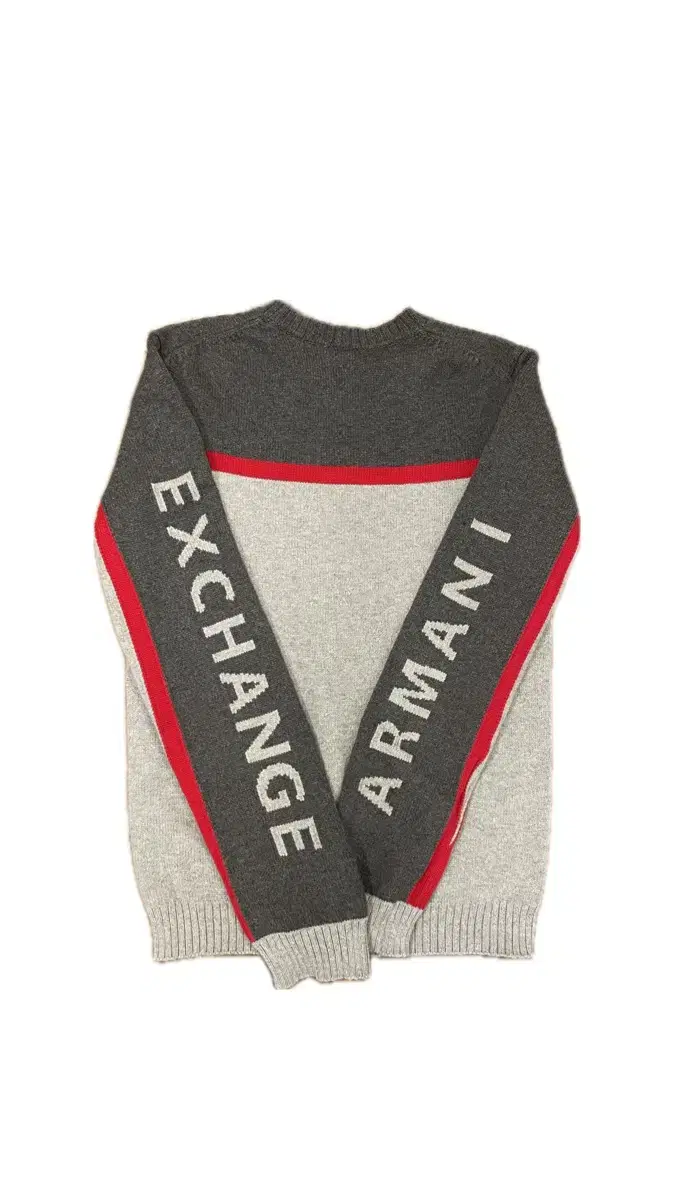 ARMANI 아르마니 레터링 니트 그레이 XS