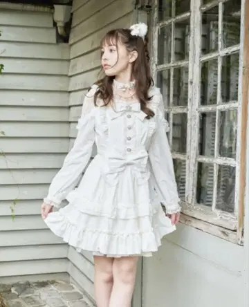 리즈 리사 티아라 리본 티어드 원피스