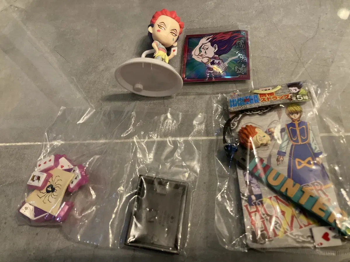 Hunter Hunter HUN HUN Hisoka keyring Mini Chibi Kyu Figure Tebutebu Sticker