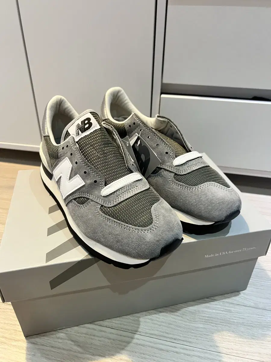 made in usa 뉴발란스 990v1 그레이 255