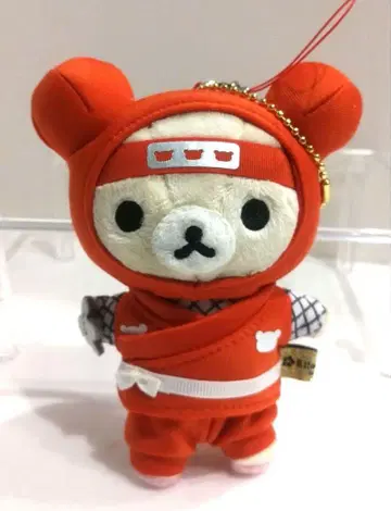 리락쿠마 매달아 놓는 봉제 인형 마스코트 닌자 코리락쿠마 2016
