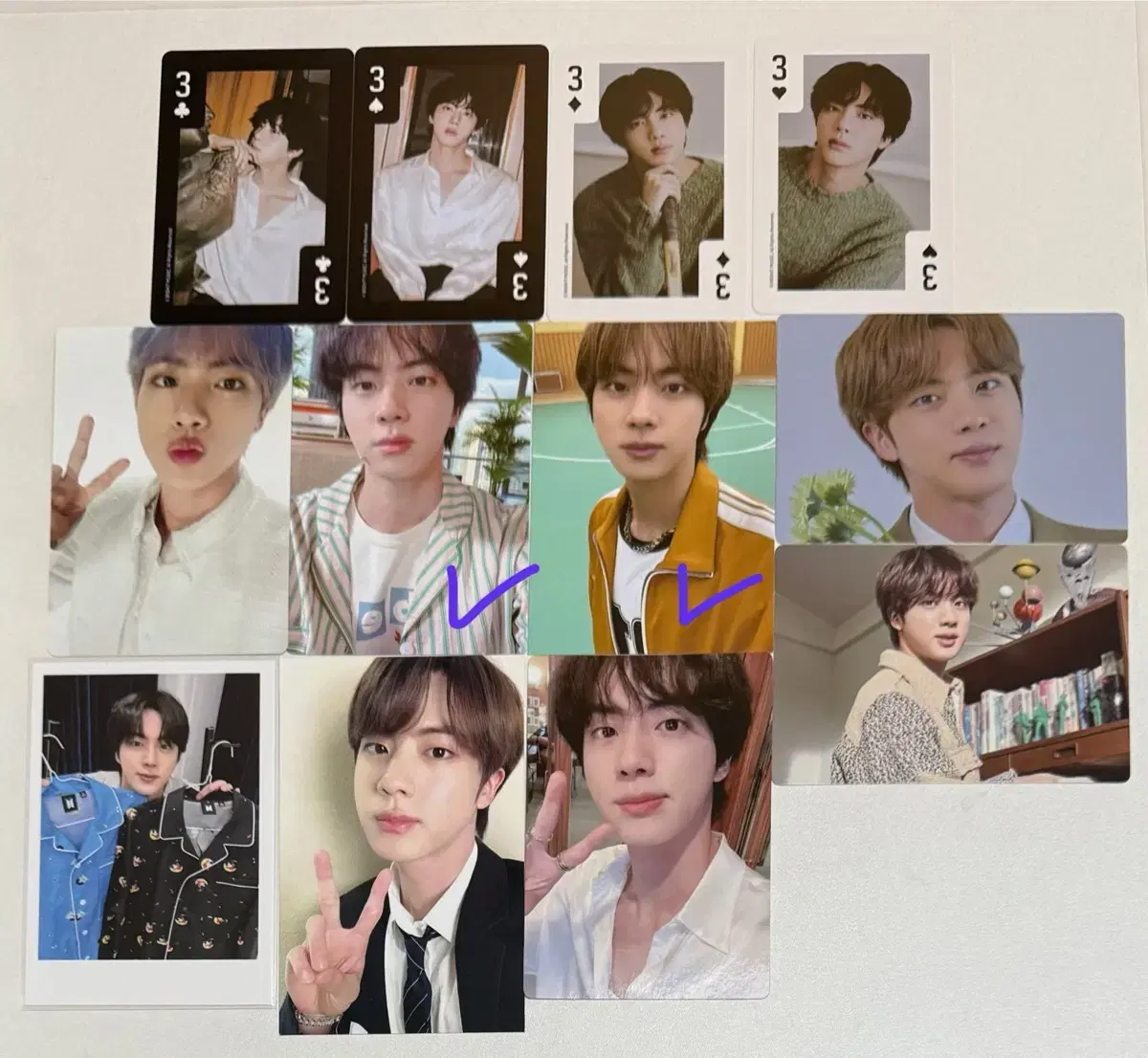 방탄 석진 아미키트 머치박스 파자마 포카bts Jin armykit