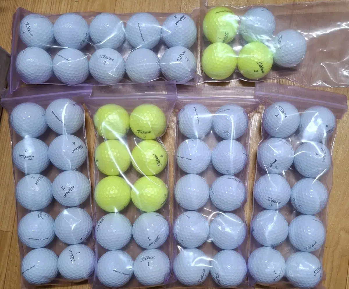 A+급 신형 타이틀리스트 PROV1 로스트볼 골프공 55알