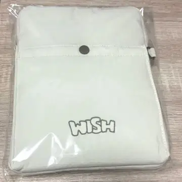 WISH NCT WISH 팝업 MD 파우치 로고 화이트 파우치
