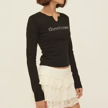쓰리타임즈 Vintage cubic tee black s | 브랜드 중고거래 플랫폼