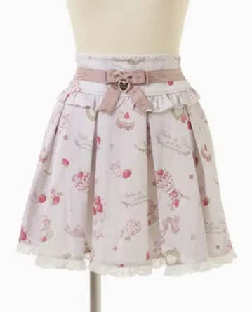 LIZLISA Salon de Fraise 패턴 셋업 스커트만