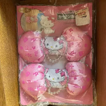 초레어 챠미 키티 커튼 홀더 핑크