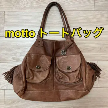 motto 토트백 가죽