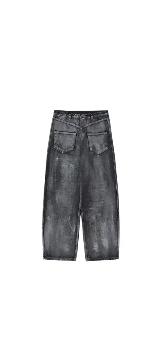 DNSR Back Pocket Coated Denim Pants Black (32)