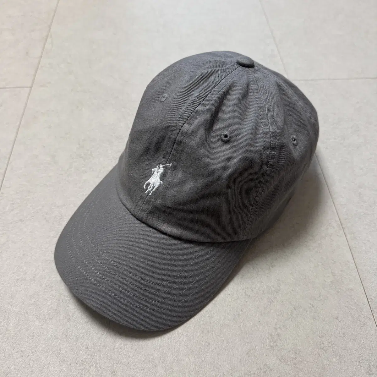 Polo 폴로 신상 코튼 치노 볼캡 그레이 새상품