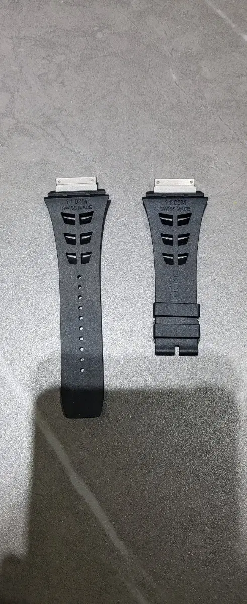 (Genuine) Richard Mille Black Rubber Strap (Band) 11-03 / 65-01