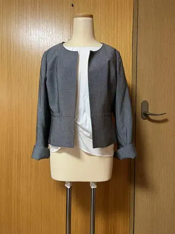 EMMA JAMES(에마 제임스) 그레이 노카라 자켓