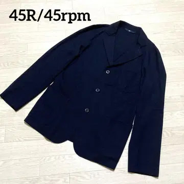 45R/45rpm 저리 플라노 자켓 네이비