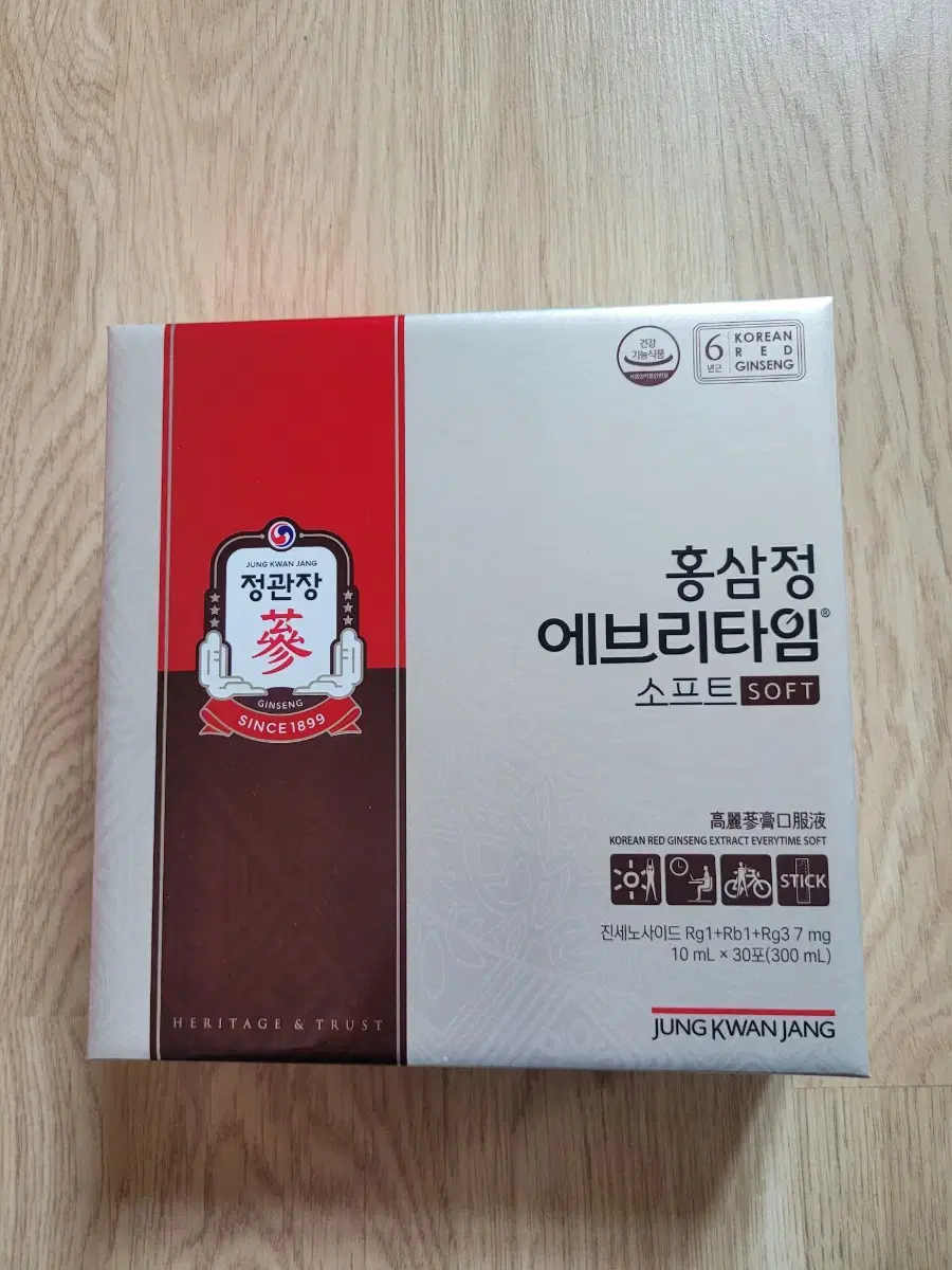 (미개봉)정관장 홍삼정 에브리타임 소프트 10ml 30포(300ml)