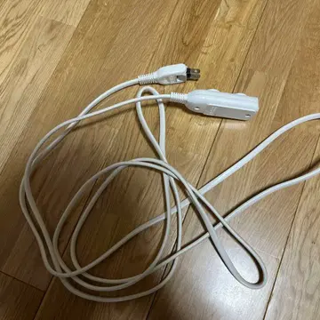 화이트 연장 코드 2구