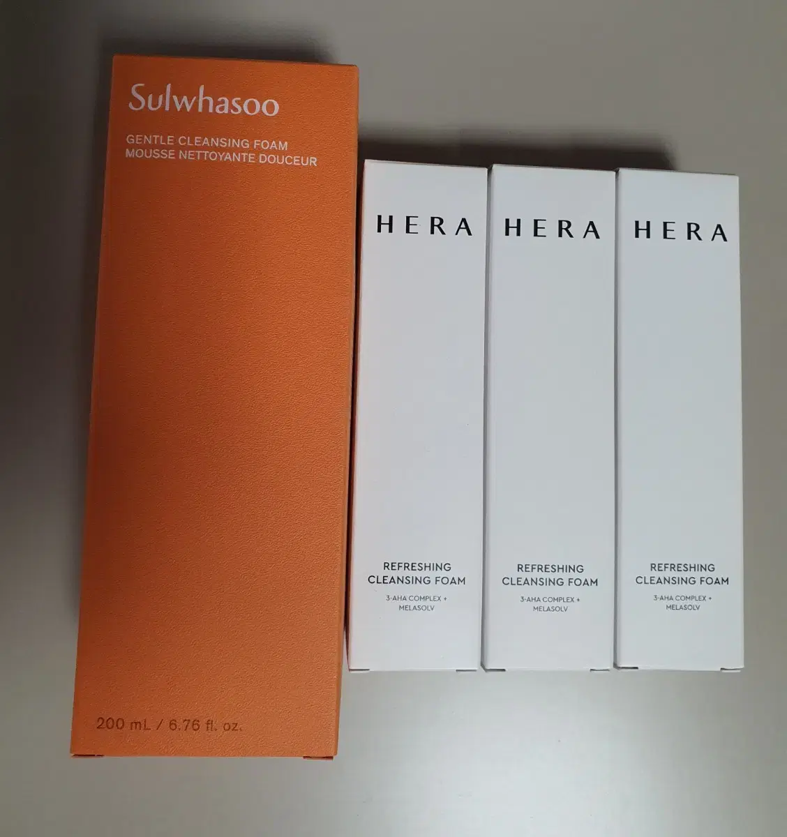 설화수 순행 클렌징폼  + 헤라 리프레싱 클렌징폼  50gx3