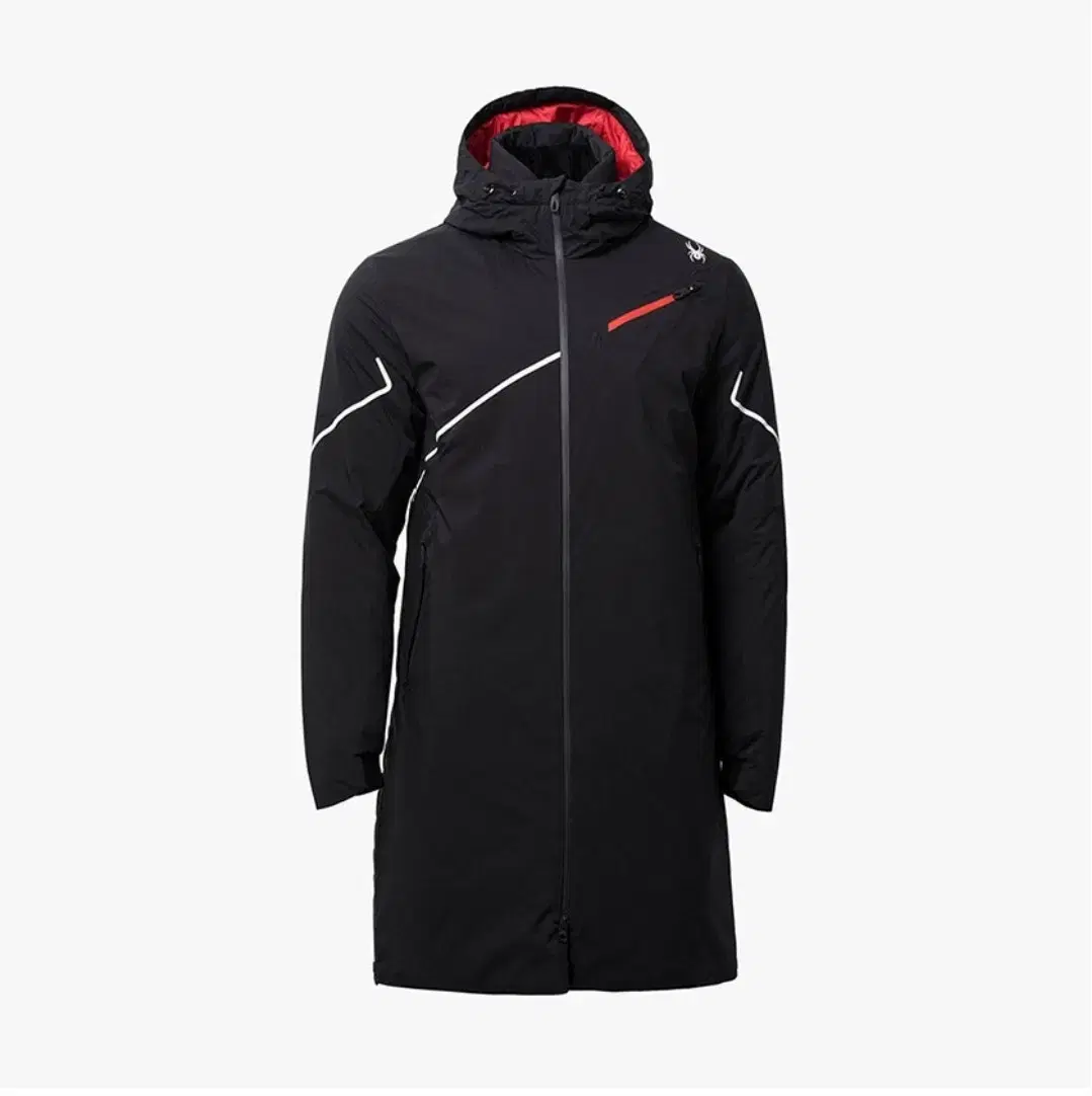 We sell lightweight hooded long down jackets.