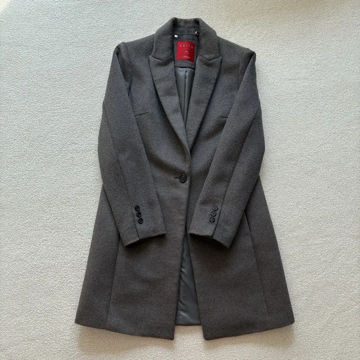 [Chok-ssot O] keith (Keith) Grayish-brownish-red half-coat