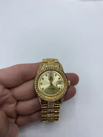 컨디션 최상급 Klaeuse Deluxe 24K 금테 스톤 데이트