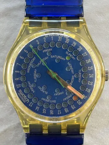 스와치 SWATCH 90년대 빈티지 DROP 블루