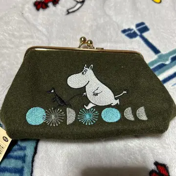 무민 자수 가마구치 파우치