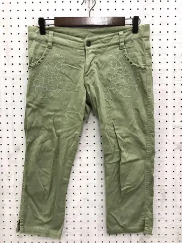 한나 몬타나 바이브스 구제 의류 HIKARI 스터드 자수 사브리나 팬츠