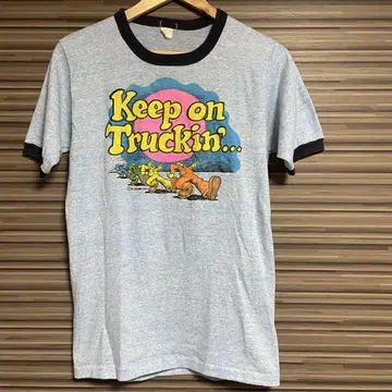 60년대 빈티지 Keep on Truckin' 티셔츠 로버트 클램