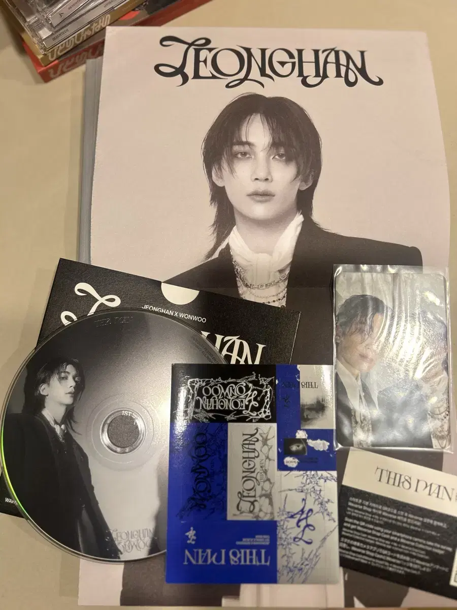 세븐틴 정한 원우 this man 정한 버전 (스티커 qr 포함)