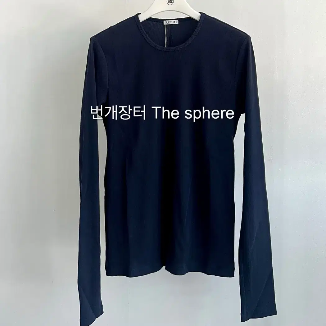 RECTO | 렉토 Recto 25SS Logo Ribbed Jersey Long Sleeve Top